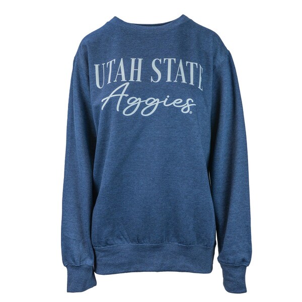 Utah State Aggies Crew Heathered